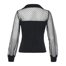 Load image into Gallery viewer, Mesh Transparent Blouse Shirt
