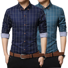 Load image into Gallery viewer, Men Slim Fit Long Sleeve Shirt
