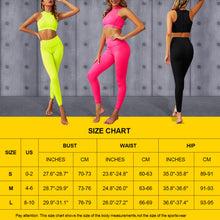 Load image into Gallery viewer, Workout Clothing Fitness Two Piece High Waist
