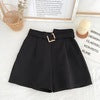 Elastic Waist Shorts Wide Leg