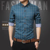 Load image into Gallery viewer, Men Slim Fit Long Sleeve Shirt
