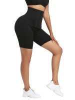 Load image into Gallery viewer, High Rise 3 Rows Hooks Neoprene Waist Trainer Shorts For Training
