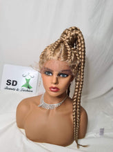 Load image into Gallery viewer, Japanese fibre Box Braided Wigs, Top Quality with Baby Hair
